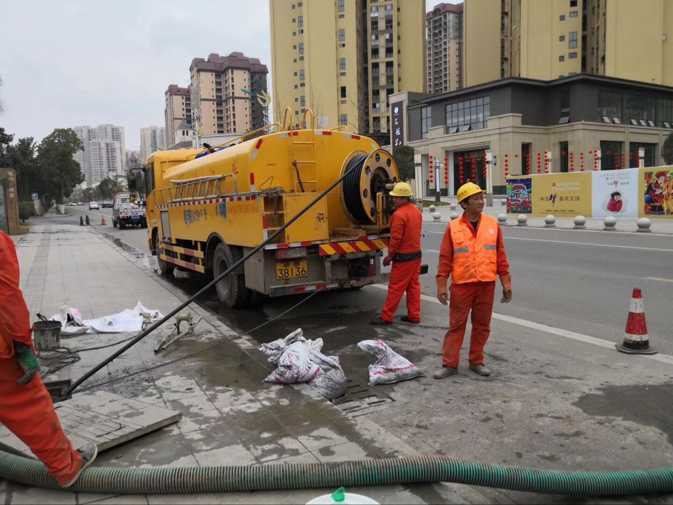 椒江排污管道清淤-管道清洗